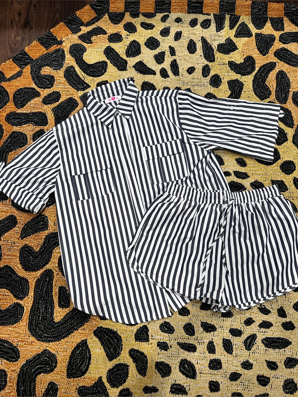 Buddy Love Navy Striped Set